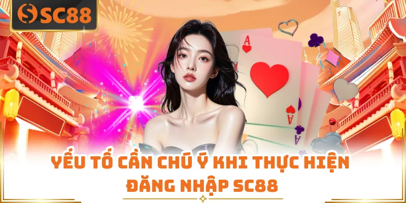 Yếu tố cần chú ý khi thực hiện đăng nhập SC88